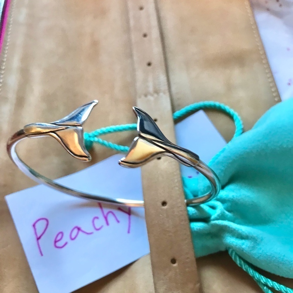 Kabana Sterling Silver Whale Tail Cuff Bracelet